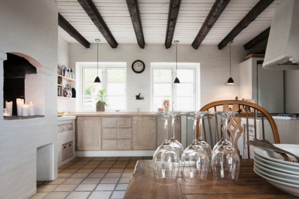 Ceramic tile countertops in Middletown CT home